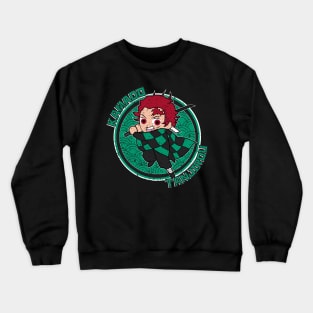 DEMON SLAYER (KIMETSU NO YAIBA): TANJIROU CIRCLE (GRUNGE STYLE) Crewneck Sweatshirt